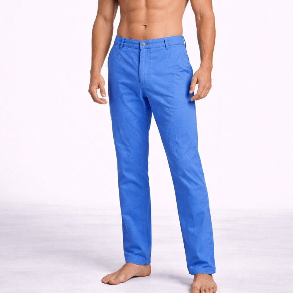 Vineyard Vines Men’s Blue Cotton Slim Fit Breaker Pants - Size 40 x 30